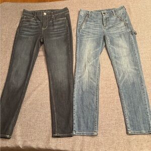 Two Pairs White House Black Market Ankle Jeans - Size 2